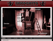 Tablet Screenshot of inkognito-theater.de
